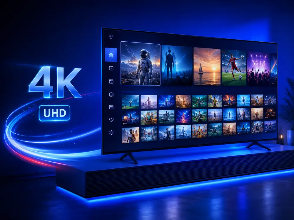 IPTV sur télévision 4K
